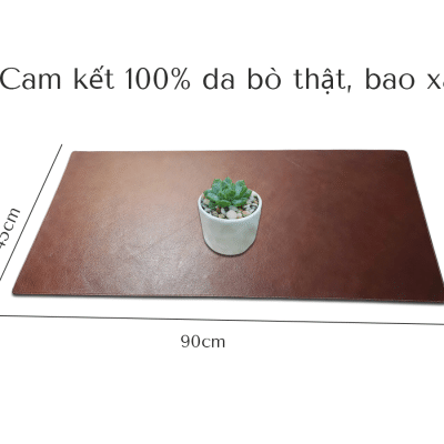 tấm lót bàn làm việc da thật cao cấp