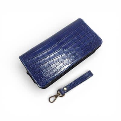 Bao da iPhone 17 Pro Max da cá sấu 2 ngăn – phụ kiện cho doanh nhân bao da iPhone 17 Pro Max da cá sấu