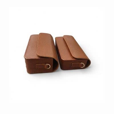 Bao da đựng 3 điện thoại may thủ công