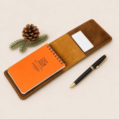 Sổ tay bỏ túi A7 da bò sáp